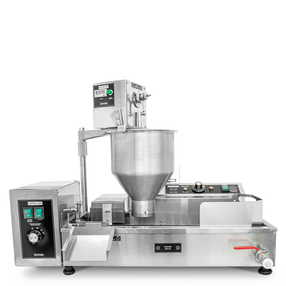 Sephra Duo Lane 240 Commercial Donut Machine with Free Case of Donut Mix_0